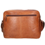 Borsa a tracolla unisex in vera pelle 100% pelle di vacchetta SN5862747-TAN Santini Firenze