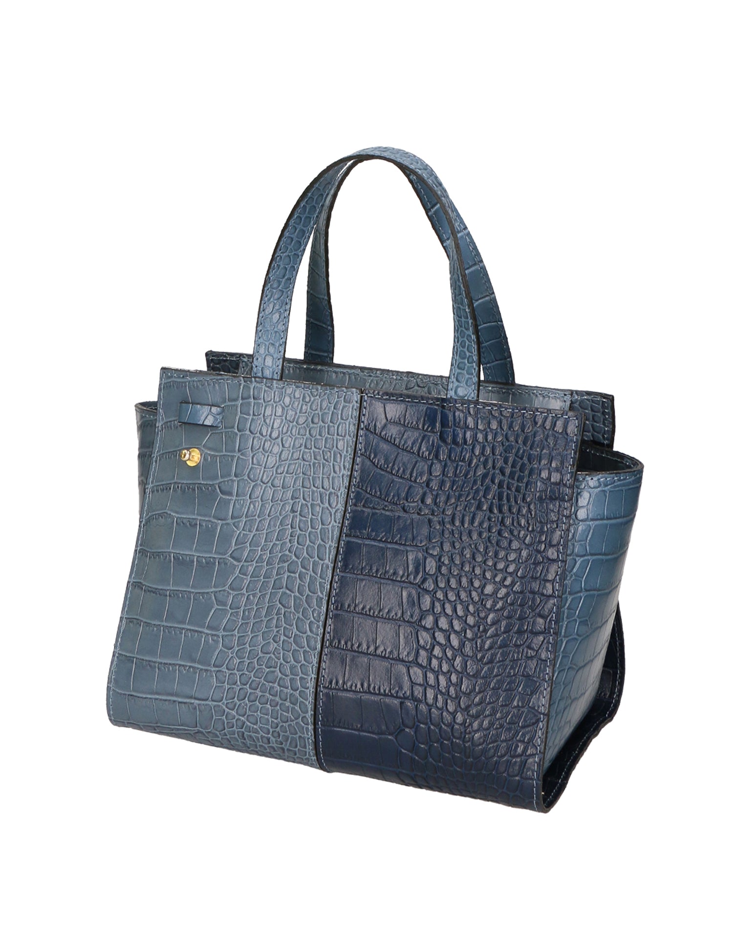 Ariana Borsa a mano da donna Vera pelle stampata cocco 05435-C41 CARTA ZUCCHERO C26 BLU SCURO Gave Lux
