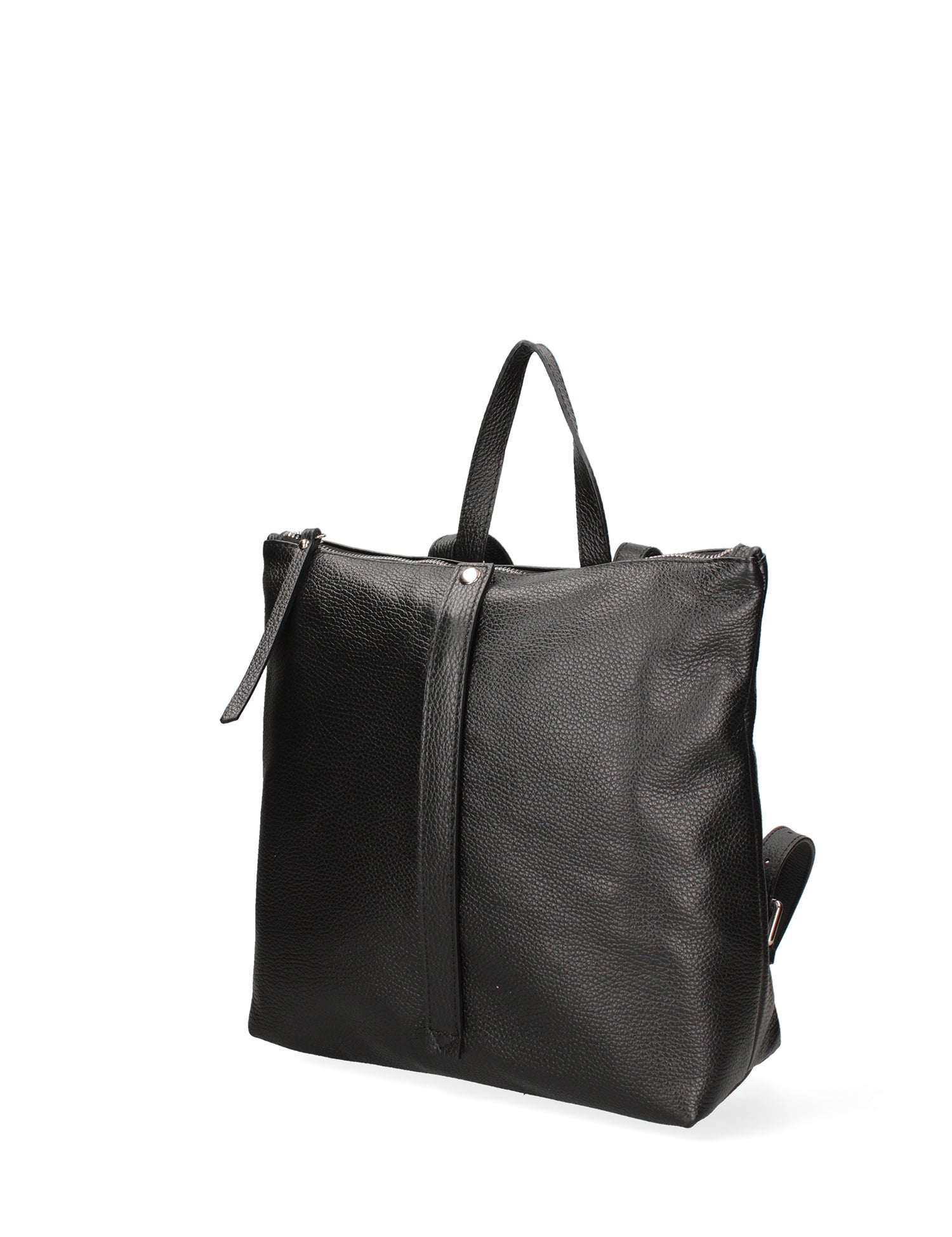 Borsa a mano da donna Vera pelle 07137-D28 NERO Roberta Rossi