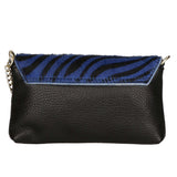 Safira Borsa a mano da donna Vera pelle 04760-ZEBRA BLU Gave Lux