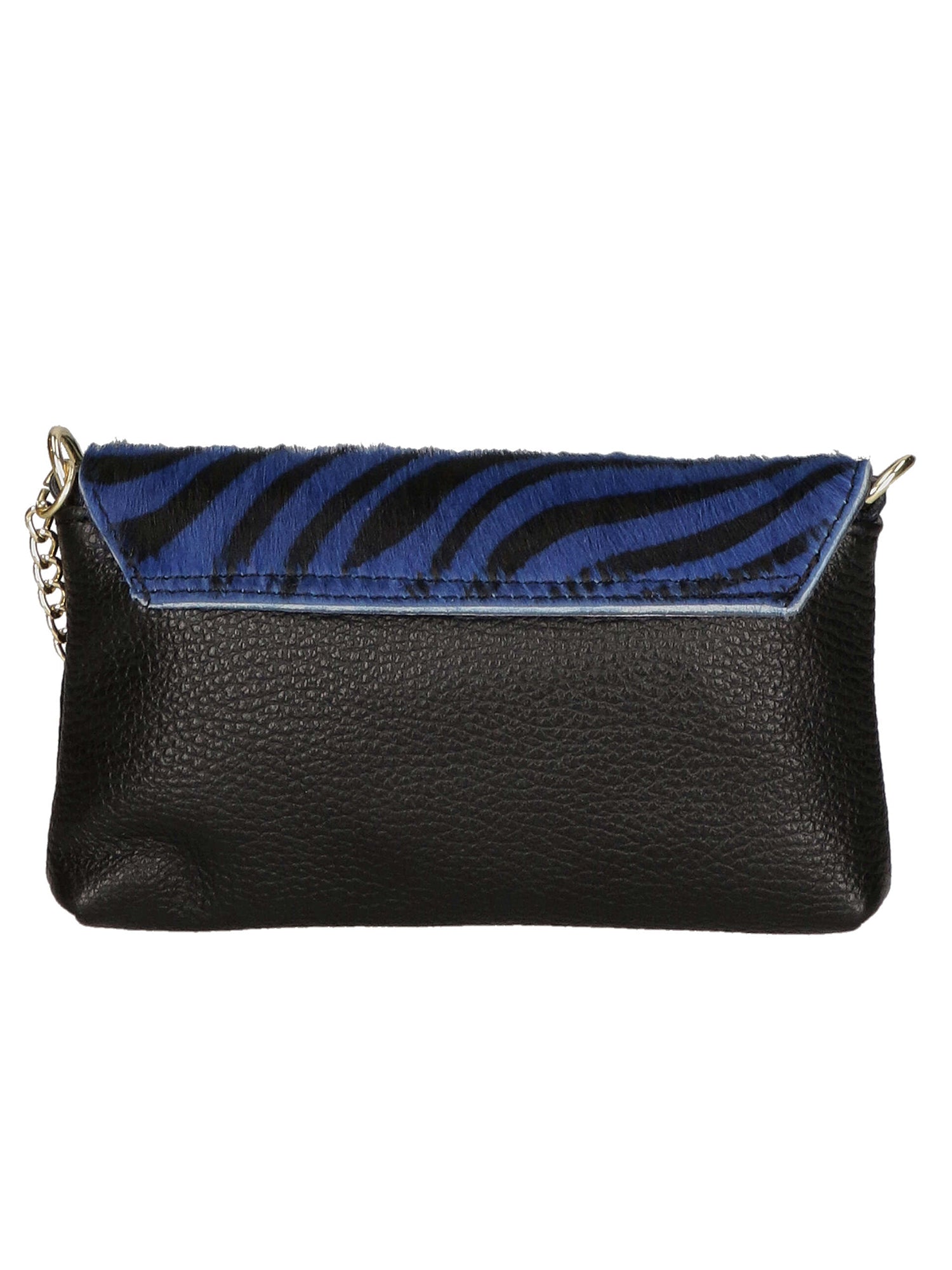 Safira Borsa a mano da donna Vera pelle 04760-ZEBRA BLU Gave Lux