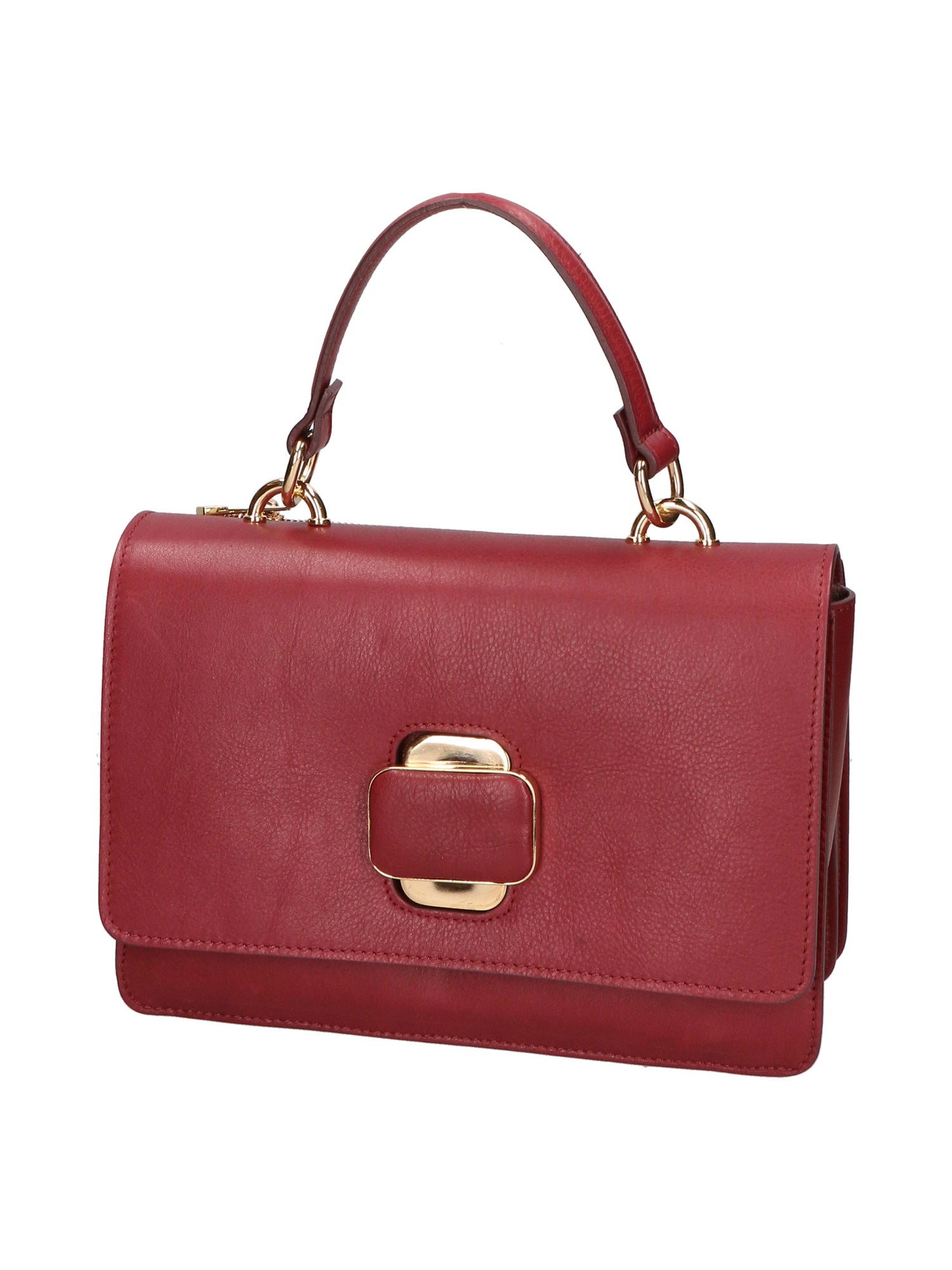 Borsa a mano da donna 100% pelle Nappa MYB-8034-FW-S34 BORGOGNA My Best Bag