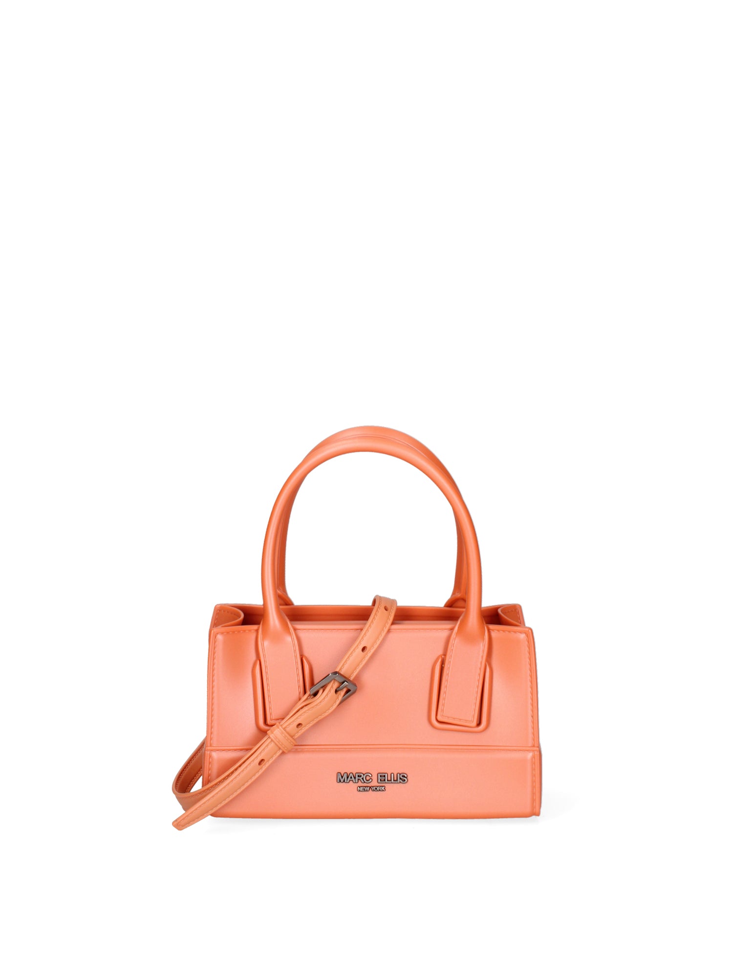 Borsa a mano da donna 100% Pvc FLAT-ENJOY-DARK RUST - SATIN CDF Marc Ellis