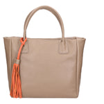 Verdiana Borsa a mano da donna Vera Pelle 06505-D40 TAUPE Gave Lux