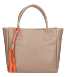 Verdiana Borsa a mano da donna Vera Pelle 06505-D40 TAUPE Gave Lux