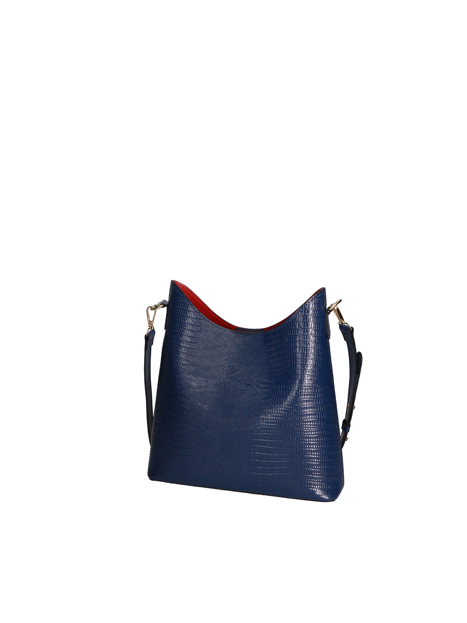 Carmine Borsa a spalla da donna Vera pelle 05442-LU24 BLU JEAN Gave Lux