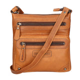 Borsa a tracolla da uomo Vera pelle RFID HILB-15118-CUOIO Hill Burry