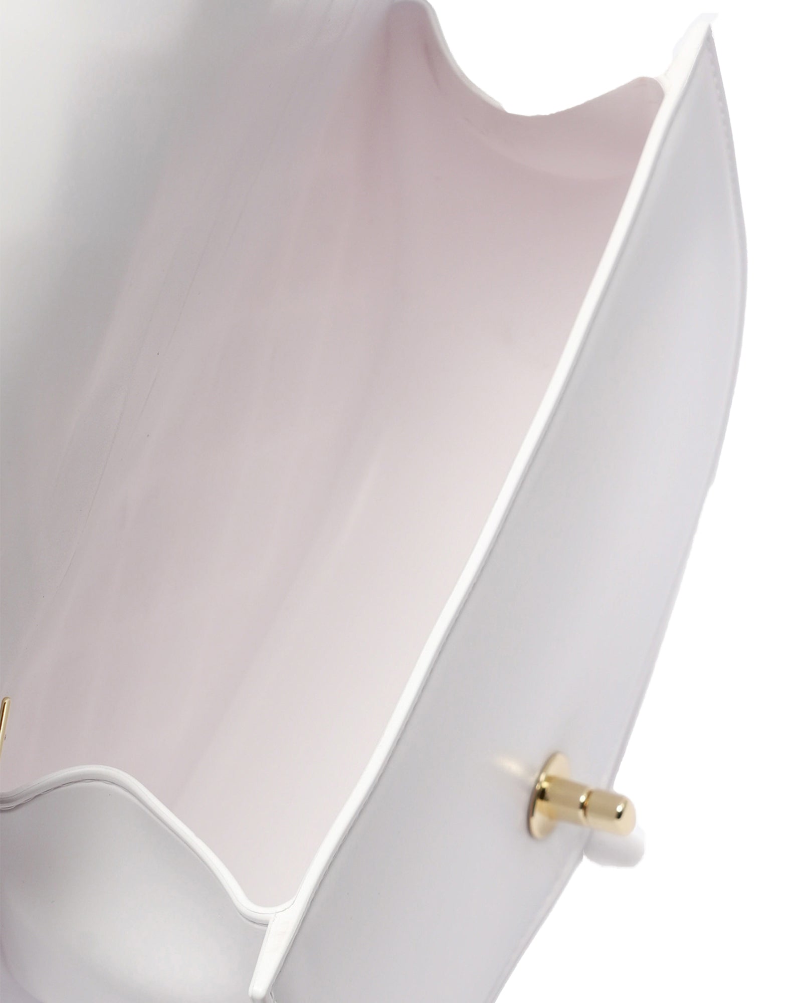 Borsa a mano da donna 100% PVC FLAT ZOE-OFF BLANC + LIGHT GOLD Marc Ellis