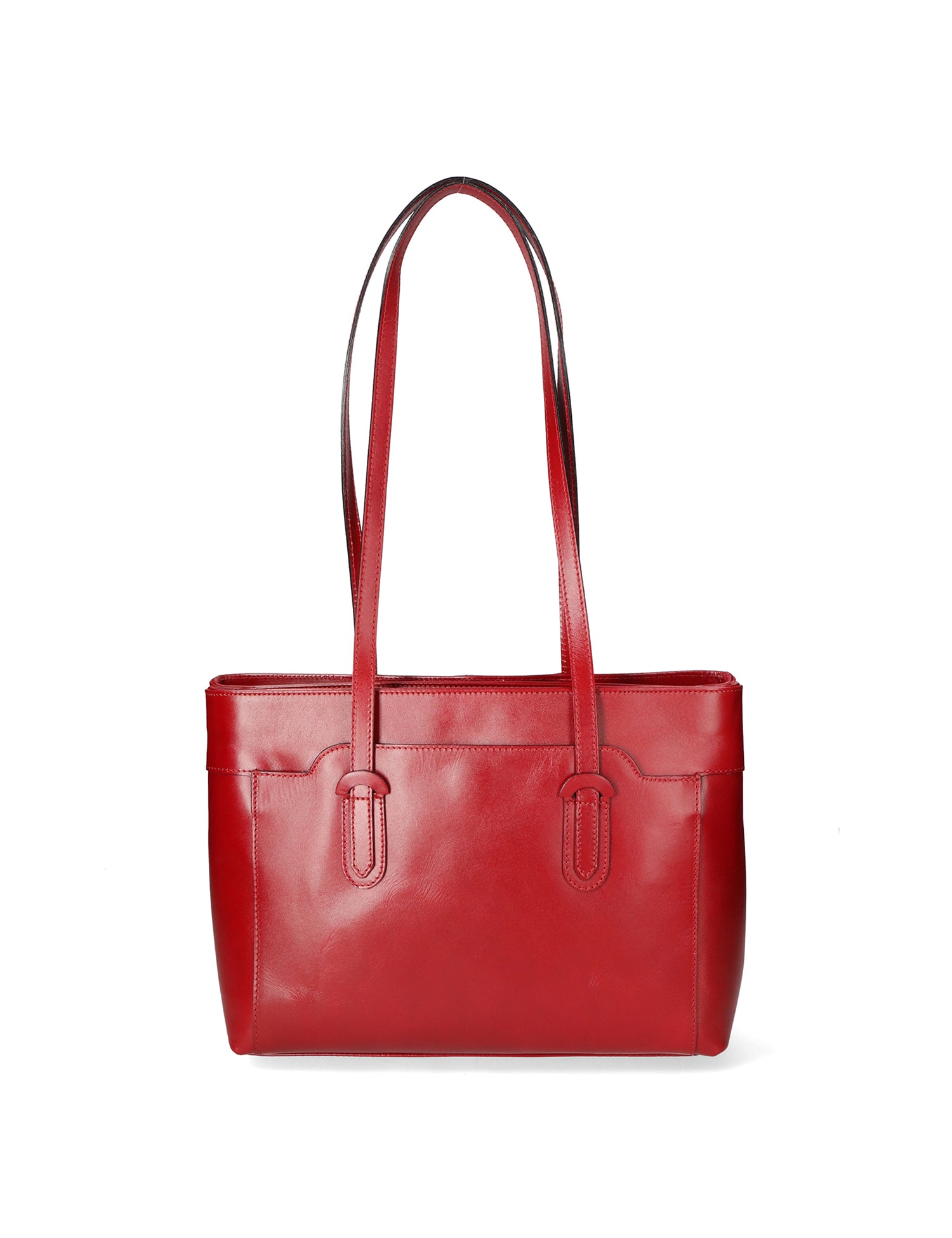 Flora Borsa a spalla da donna Vera pelle 9118-ROSSO RED Gave Lux
