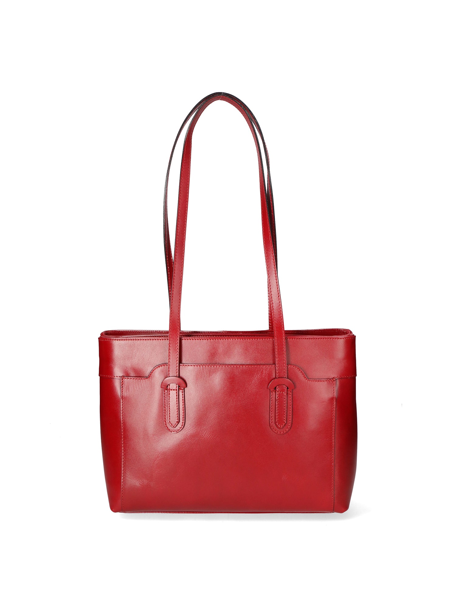 Flora Borsa a spalla da donna Vera pelle 9118-ROSSO RED Gave Lux