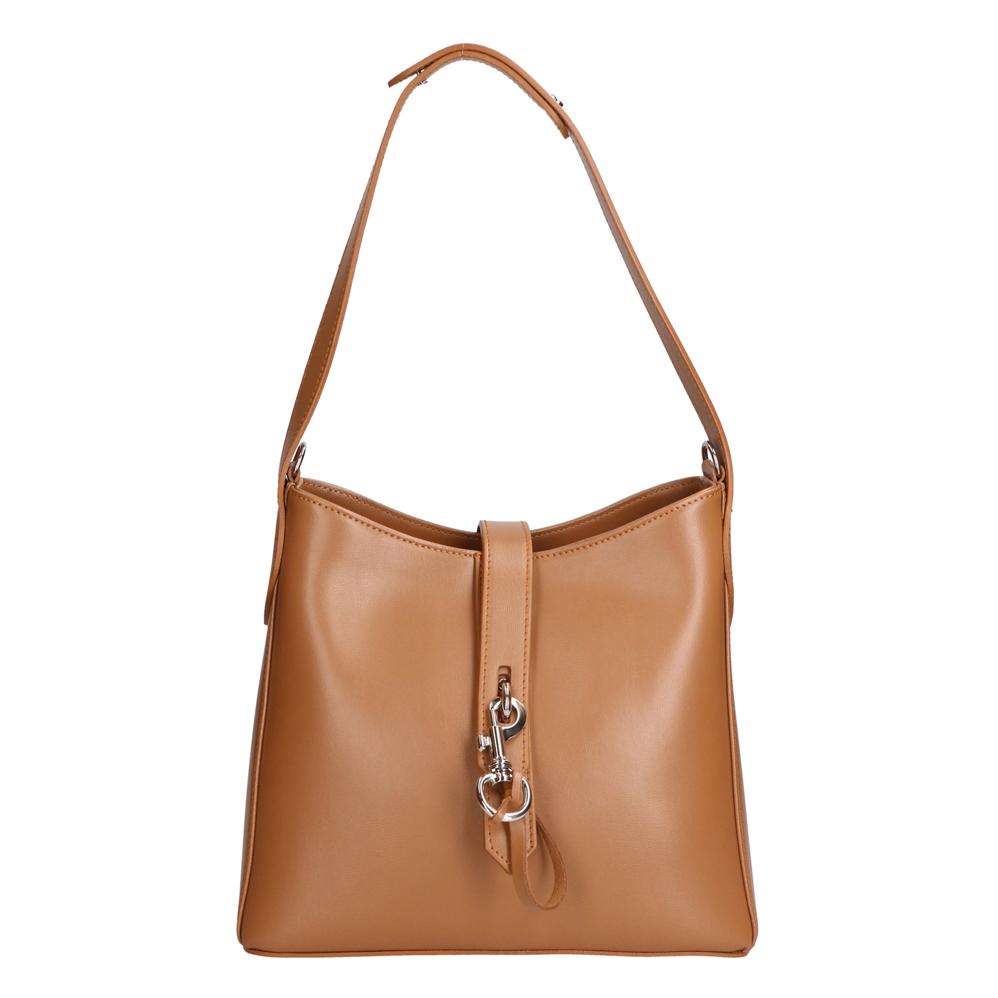 Imma Borsa a spalla da donna 100% pelle 05917-B44 CAMEL Gave Lux