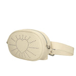 Elysa 189442-BEIGE Marsupio da donna in vera pelle Gave Lux