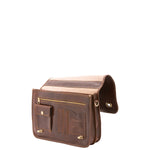 Borsa a mano unisex in vera pelle Made in Italy 4512-TESTA DI MORO Alessia Firenze