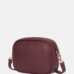 Borsa a Spalla in Polyurethane Bordeaux