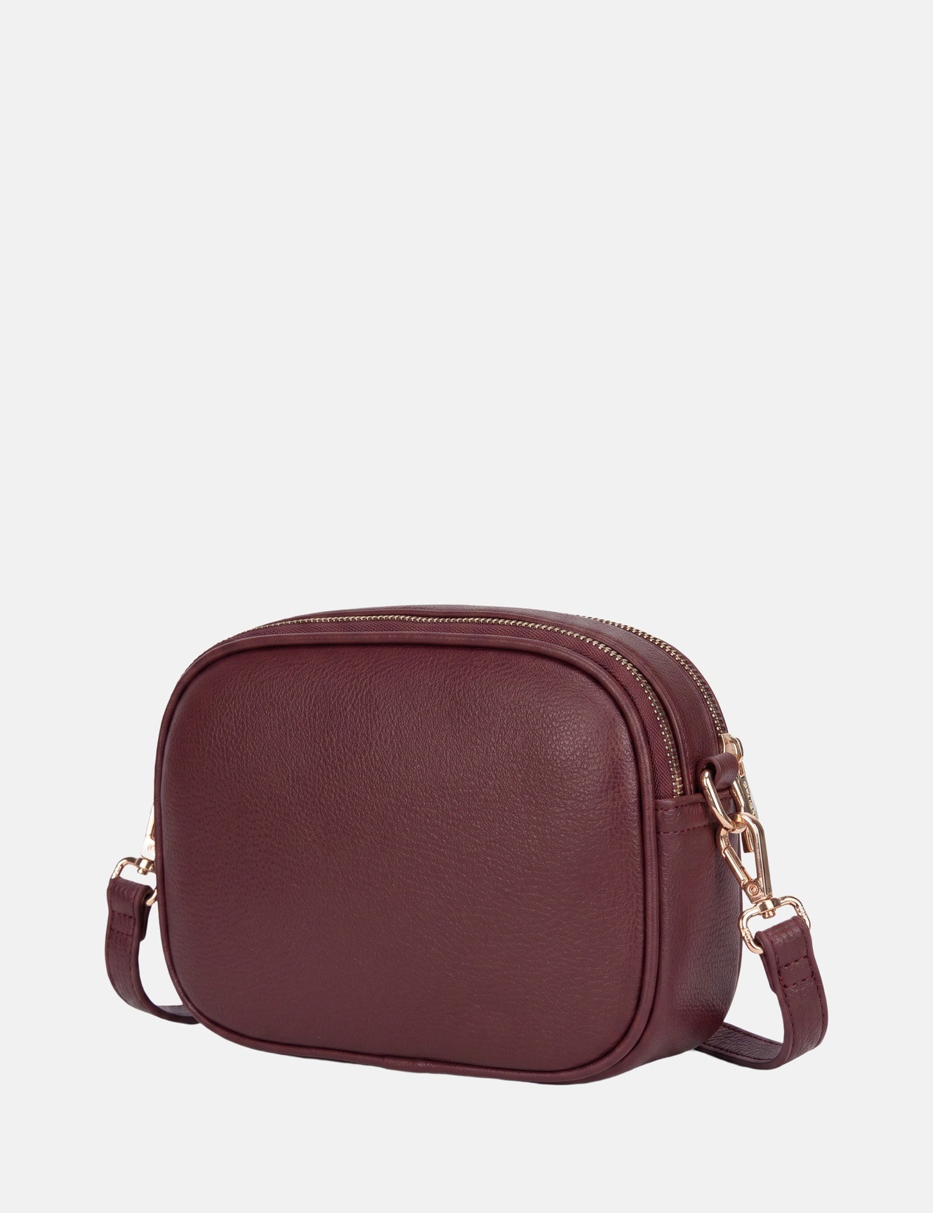 Borsa a Spalla in Polyurethane Bordeaux