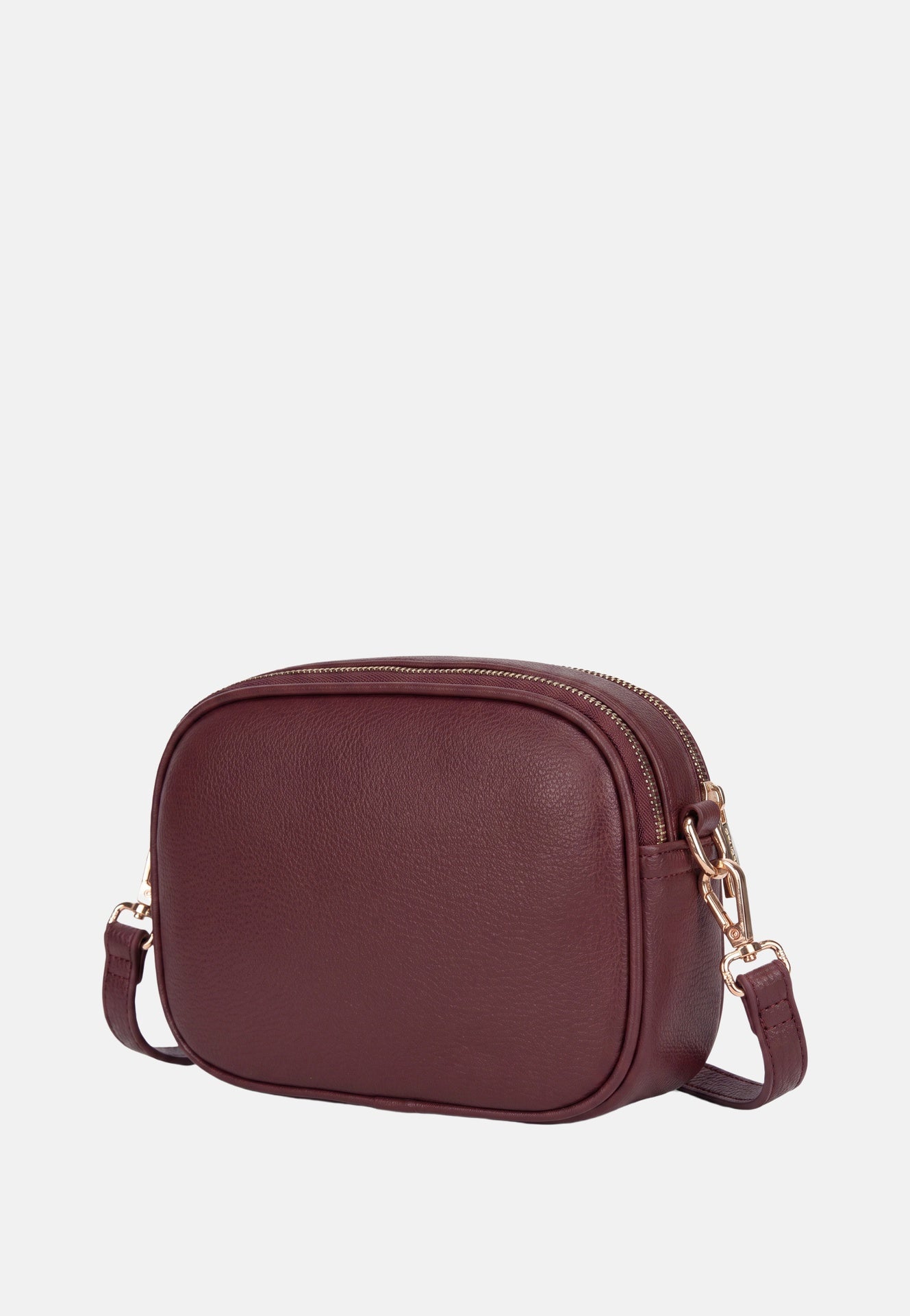 Borsa a Spalla in Polyurethane Bordeaux