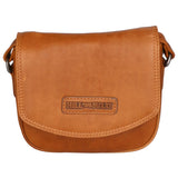 Borsa a tracolla da uomo in vera pelle RFID HILB-871-COGNAC CUOIO Hill Burry