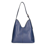 Lucetta Borsa a spalla da donna Vera pelle 04513-BLU JEANS D24 Gave Lux