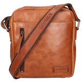 Borsa a tracolla unisex vera pelle Made in Italy SN5862847-TAN Santini Firenze