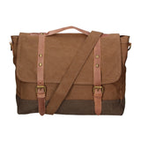 Minerva Borsa a mano unisex Canvas e pelle ZG3011-FANGO TAUPE Gave Lux