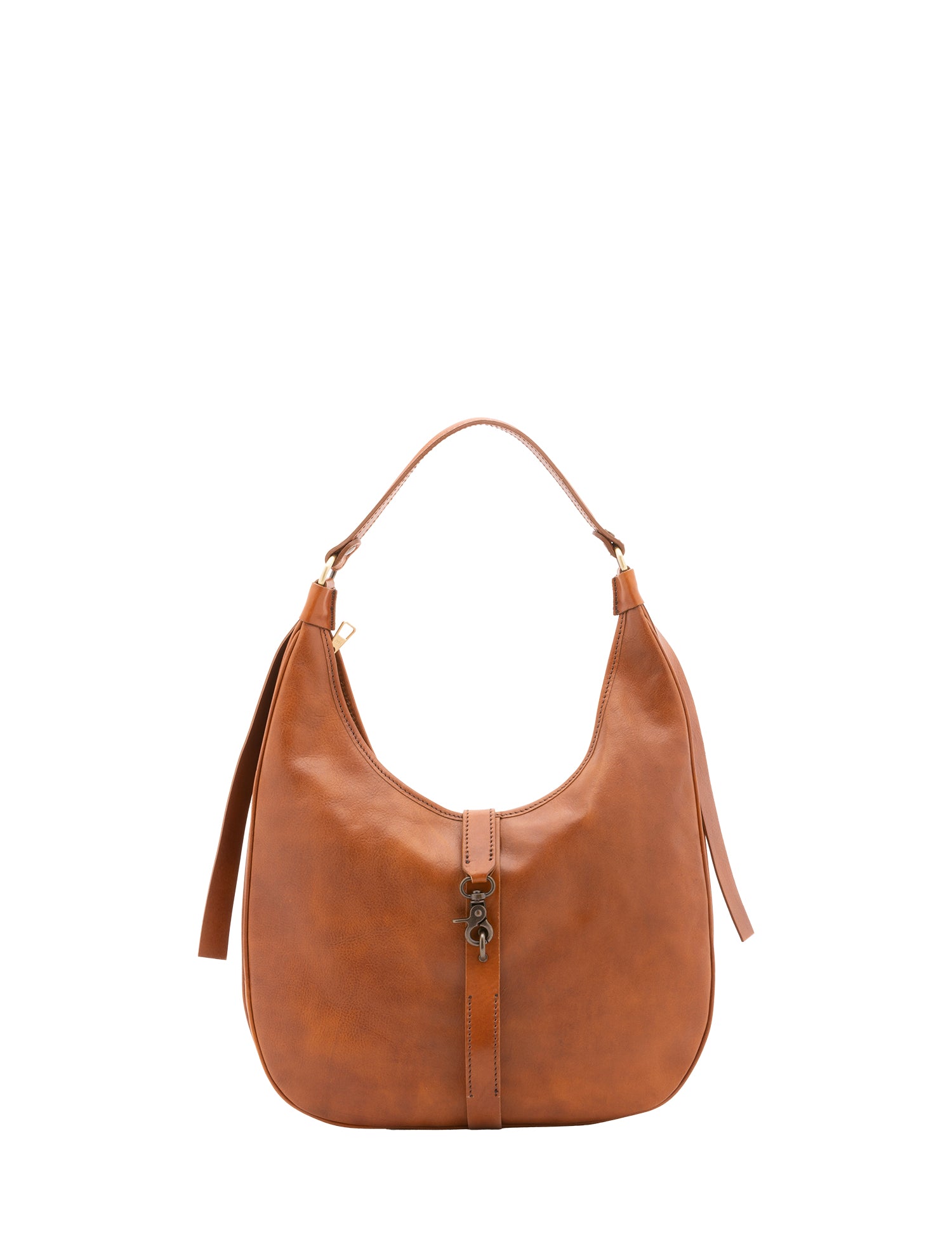Borsa a spalla da donna 100% vera pelle 4607-MIELE Alessia Firenze