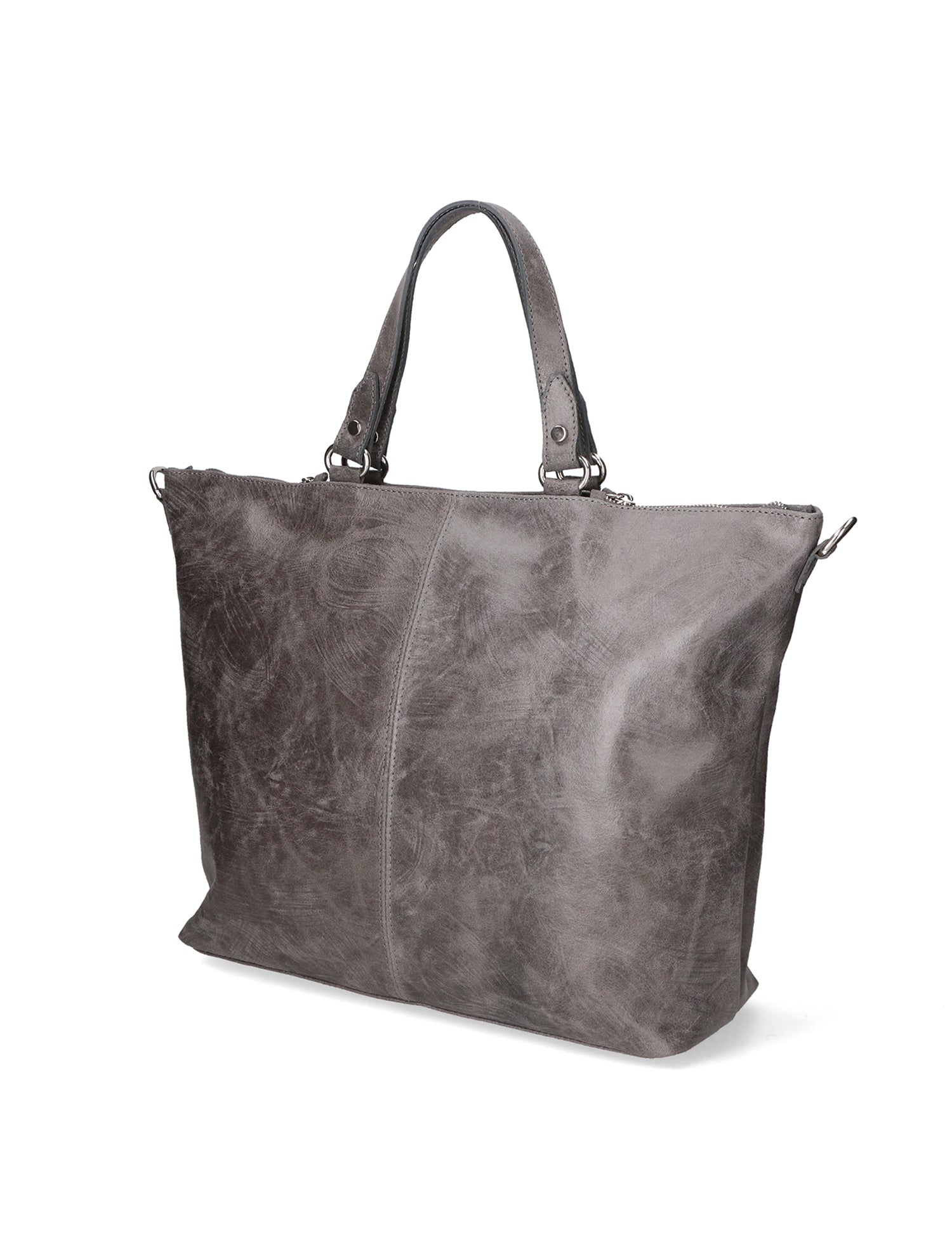 Elisamaria Borsa a spalla da donna Vera pelle 80055-GRIGIO Gave Lux