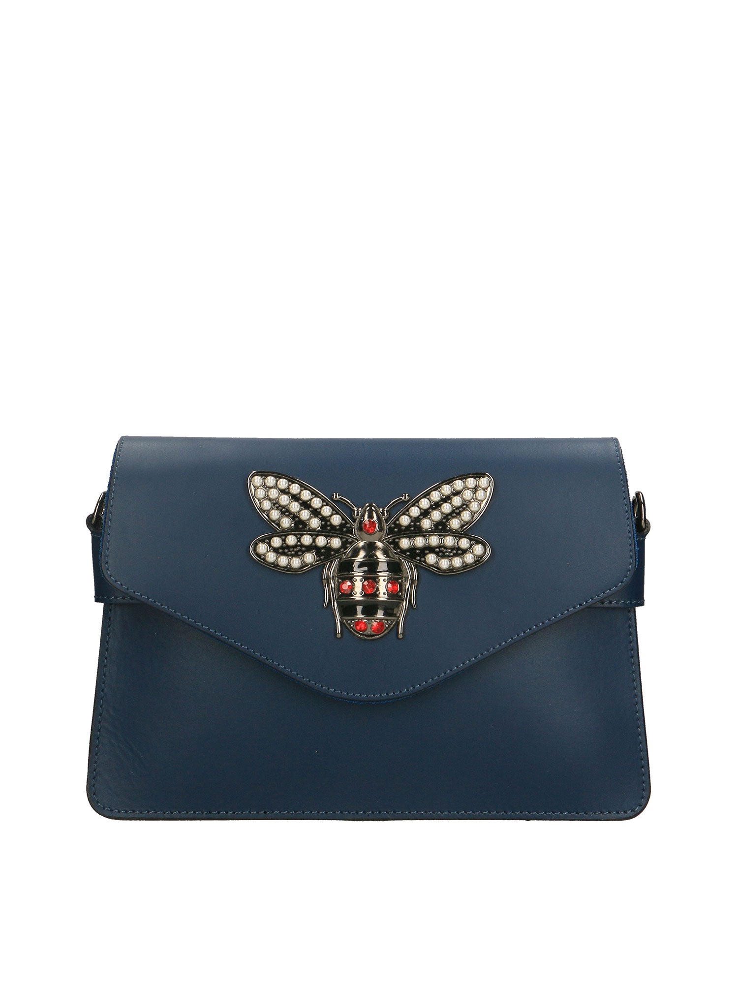 Alethea Borsa a tracolla donna Vera pelle 8801-BLU Gave Lux