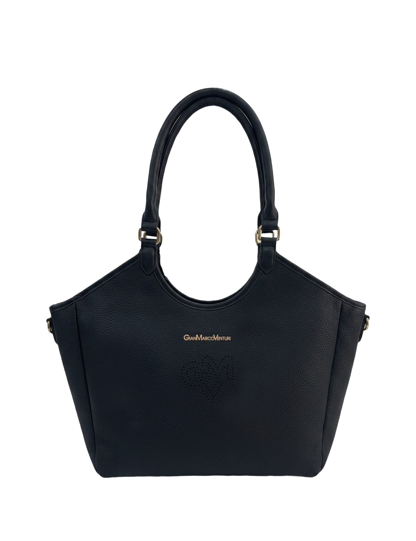 Borsa a Spalla in Pvc Nero