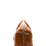 Borsa da viaggio unisex vera pelle 100% cotone 4038-MIELE Alessia Firenze