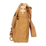 Milena Borsa a tracolla unisex Canvas e vera pelle ZG3009-CUOIO COGNAC Gave Lux