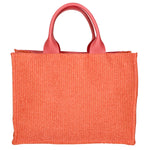 Borsa a mano da donna Misto pelle e tessuto MYB-05117-SS-524+S42 CORALLO My Best Bag
