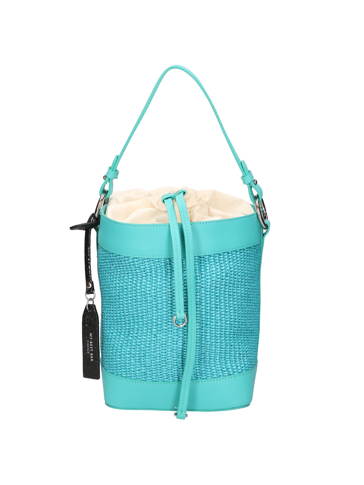 Borsa a secchiello da donna Misto pelle e tessuto MYB-05165-SS-179+S31 TIFFANY My Best Bag