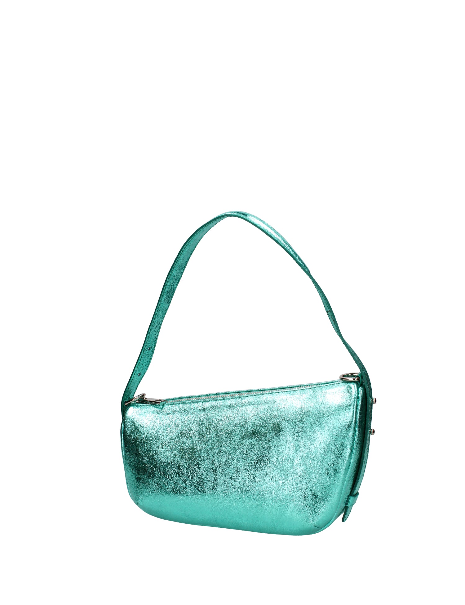 Borsa a spalla da donna Vera pelle e metallo 07228-L037 TURCHESE Roberta Rossi