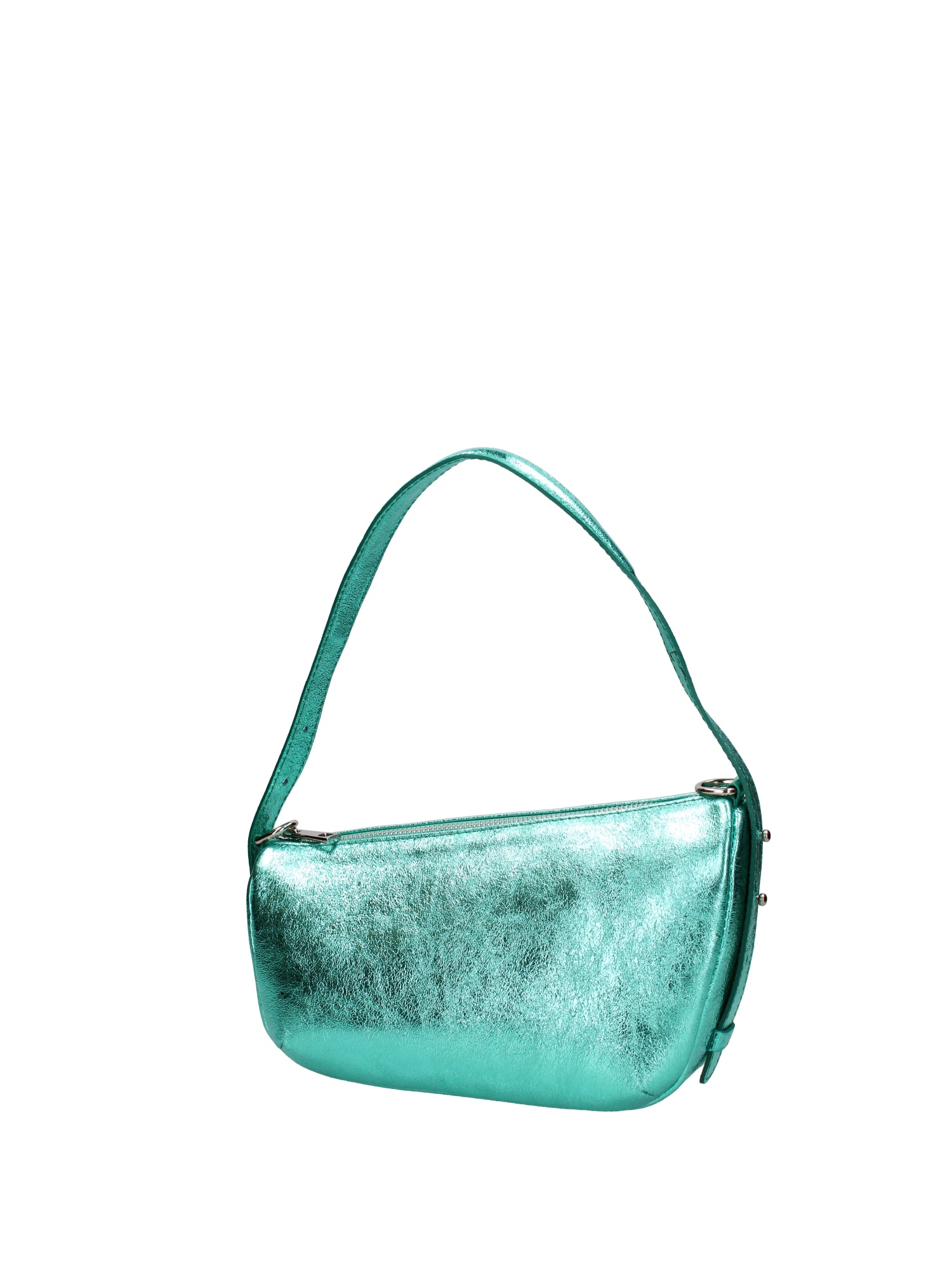 Borsa a spalla da donna Vera pelle e metallo 07228-L037 TURCHESE Roberta Rossi