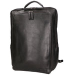 Zaino unisex in vera pelle Made in Italy Pelle di vacchetta ingrassata SN5863347-BLACK Santini Firenze