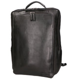 Zaino unisex in vera pelle Made in Italy Pelle di vacchetta ingrassata SN5863347-BLACK Santini Firenze