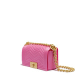 Borsa a mano da donna 100% Pvc FLAT XS MANHATTAN-AURORA PINK + OFF GOLD Marc Ellis