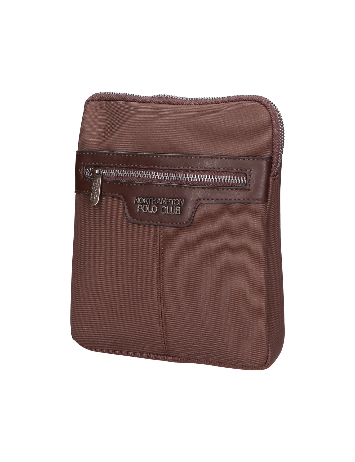 Borsa a tracolla uomo in pelle PU Casual PCL3154-BROWN Northampton Polo Club