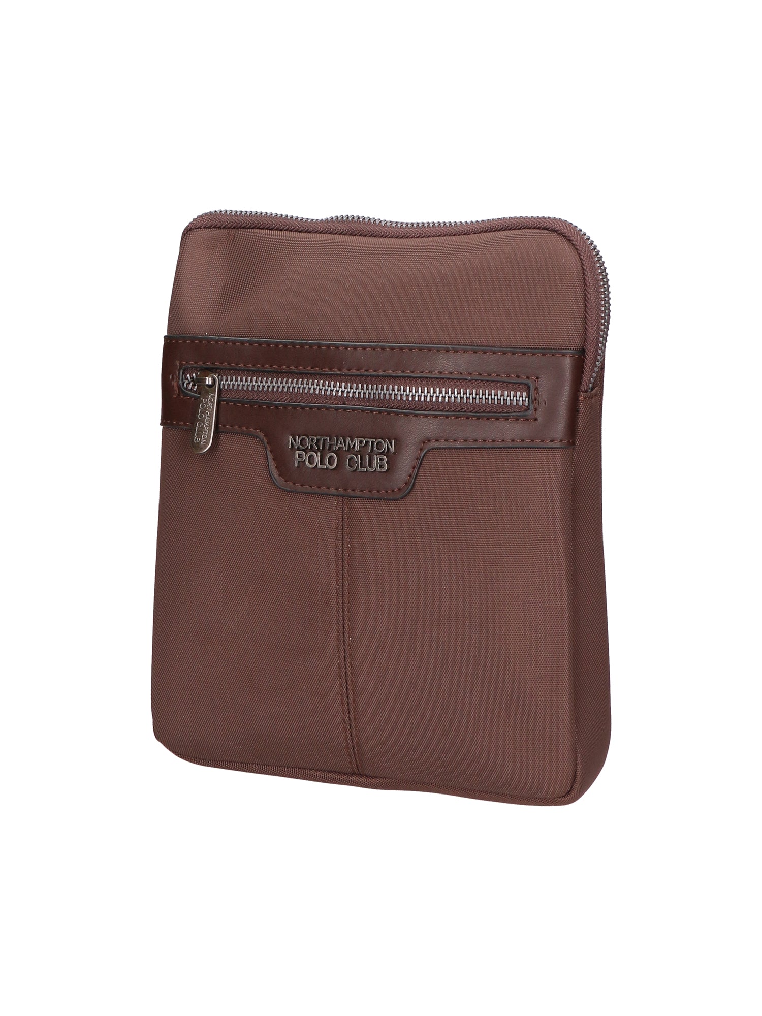 Borsa a tracolla uomo in pelle PU Casual PCL3154-BROWN Northampton Polo Club