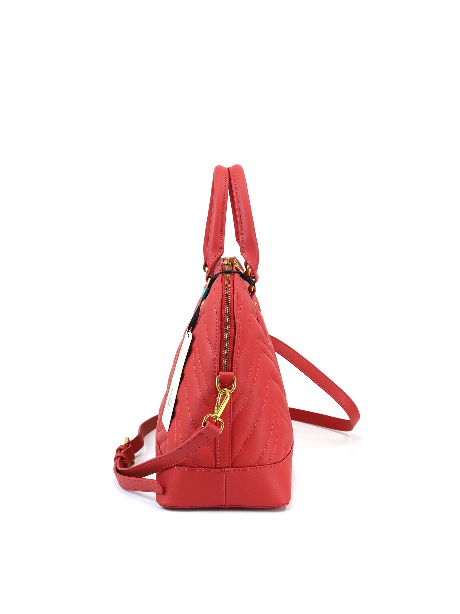 Borsa a mano da donna 100% pelle vegana PU GGB016RED Gabriella G Firenze