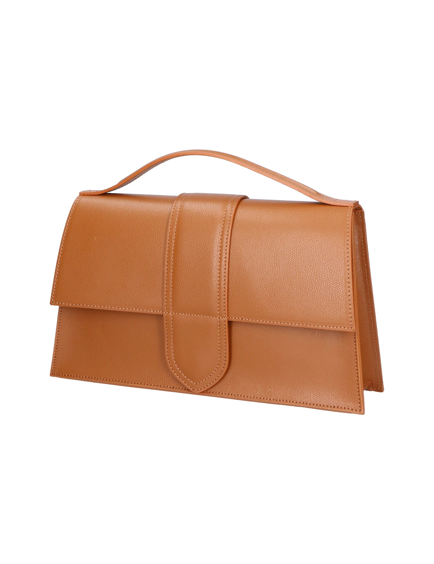 Lina Borsa a mano da donna Vera pelle 06517-COGNAC Gave Lux