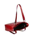 Eva Borsa a spalla da donna Vera pelle 9024-ROSSO RED Gave Lux