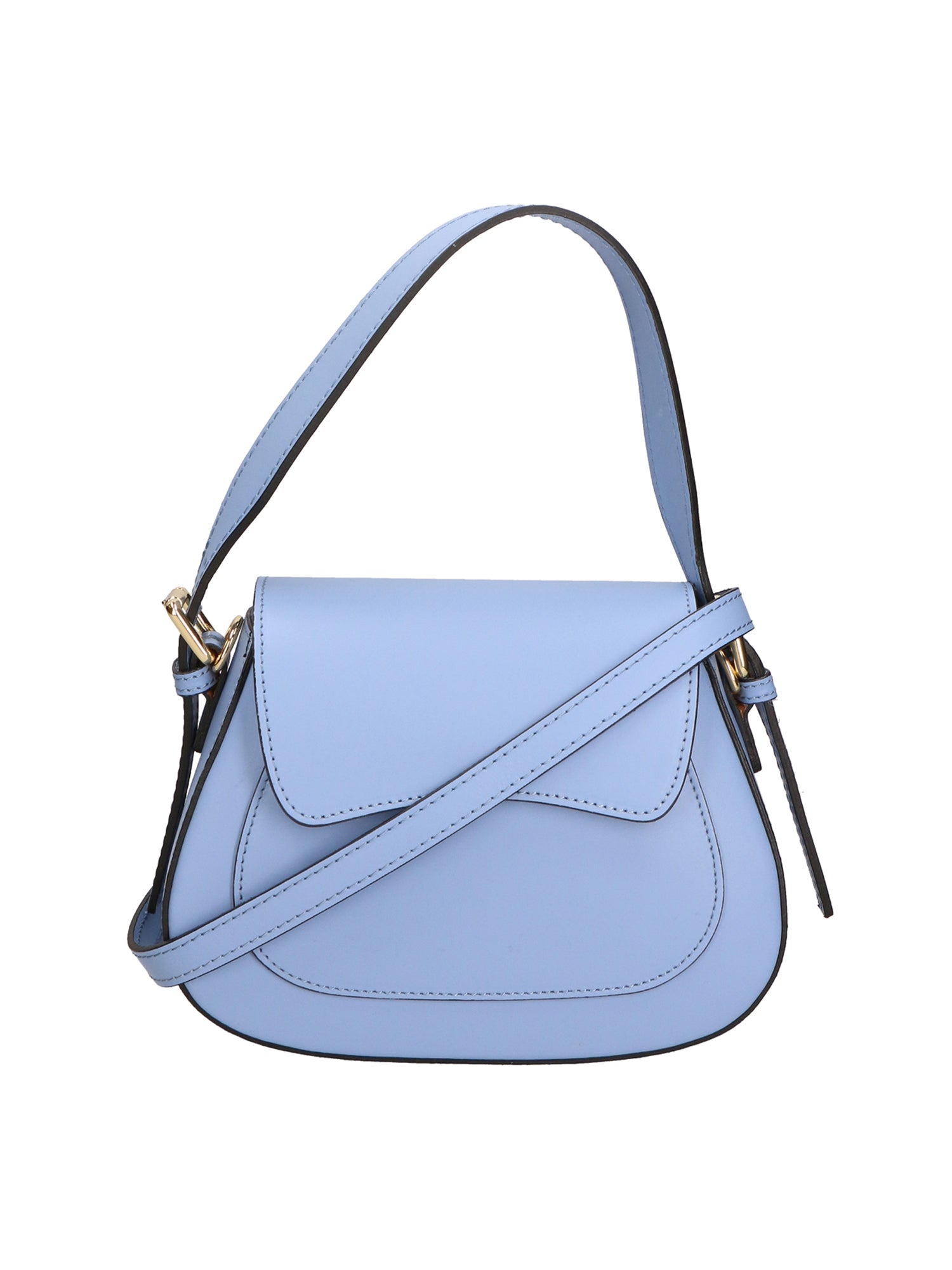 Giulia Borsa a spalla da donna Vera pelle 05958-L220 AZZURRO Gave Lux