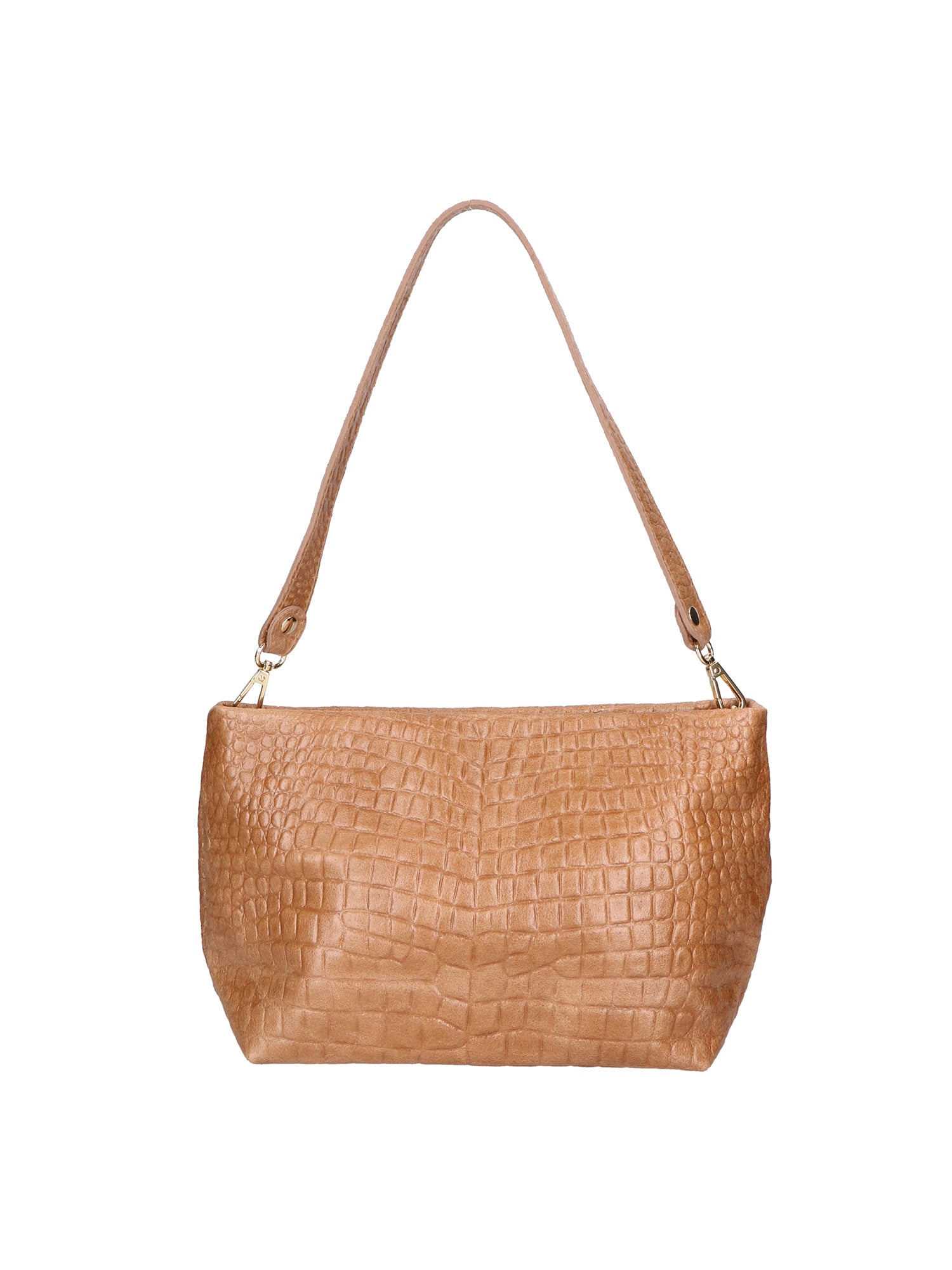 Lorelei Borsa a spalla da donna Vera pelle croco 06498-041 MARRONE Gave Lux
