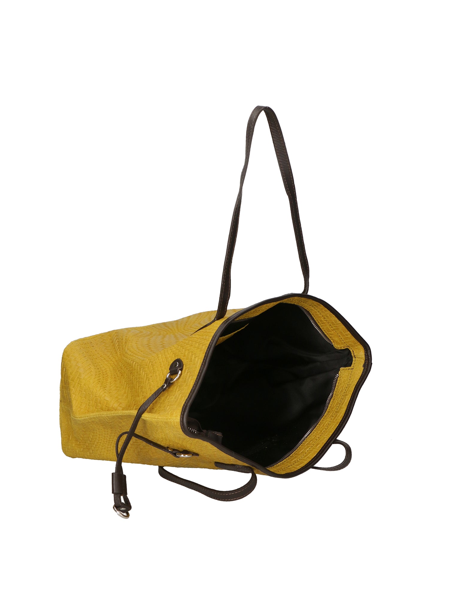 Emiliana Borsa a spalla da donna Vera pelle 80061-GIALLO Gave Lux