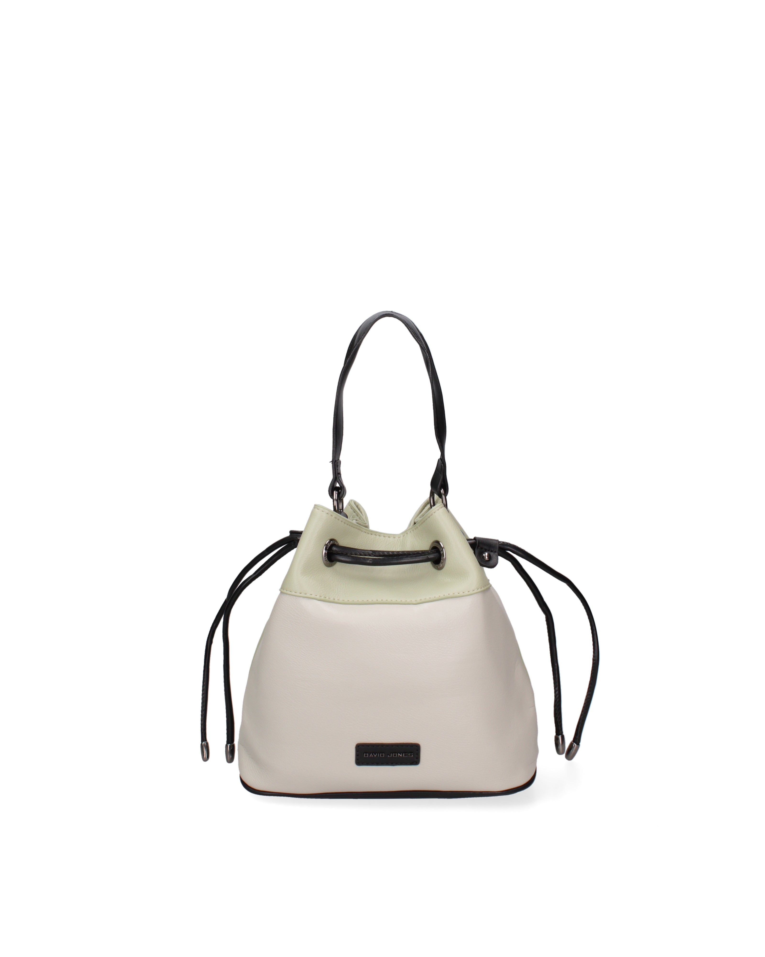 Borsa a secchiello da donna Ecopelle F6714-3-GREY - GREEN David Jones