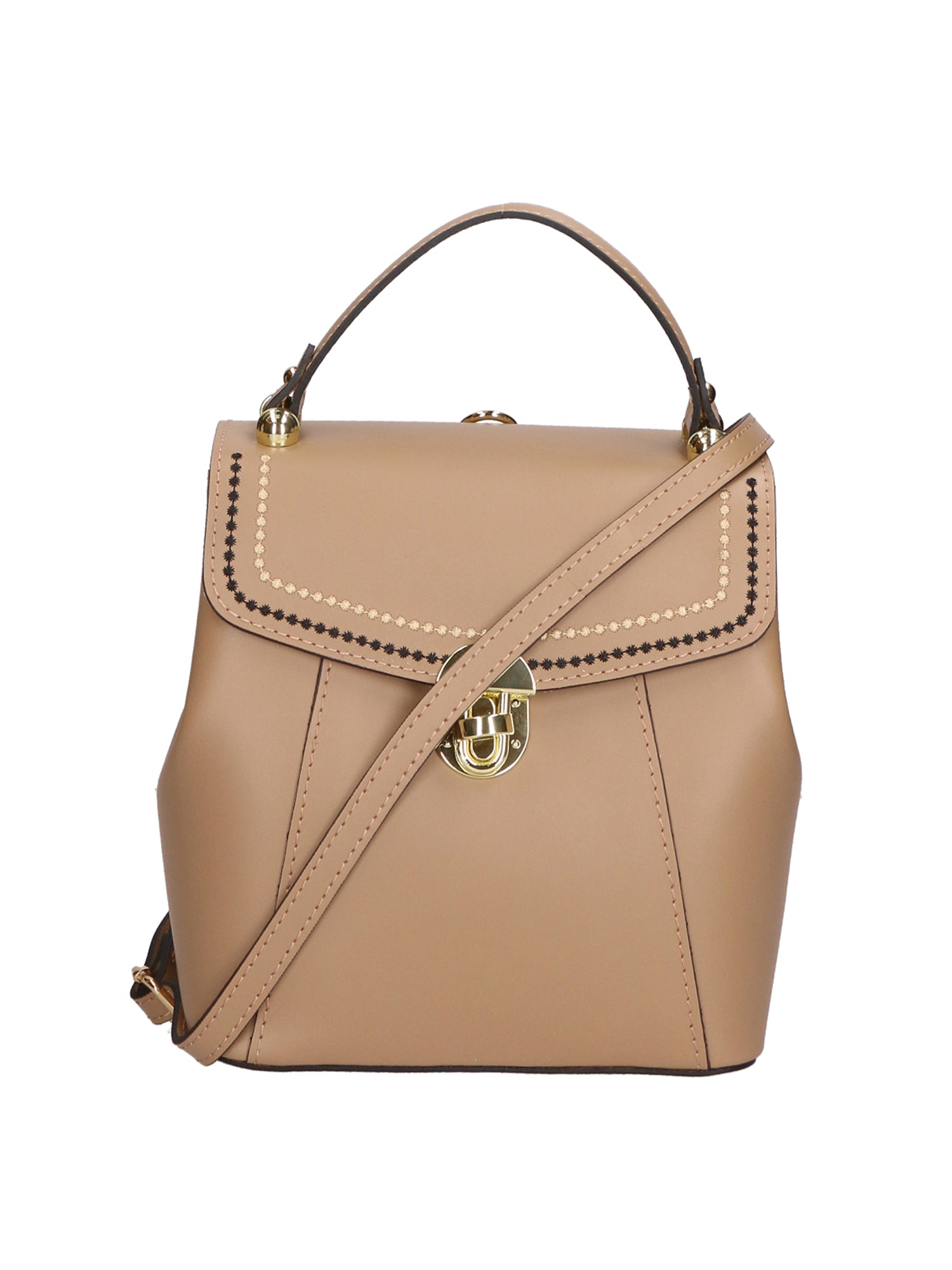 Giuditta Borsa a mano da donna 100% pelle 05937-L110 TAUPE CHIARO Gave Lux