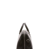 Borsa da viaggio unisex in vera pelle 100% cotone 4040-NERO Alessia Firenze
