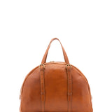 Borsa da viaggio unisex in vera pelle 100% cotone 4589-MIELE Alessia Firenze