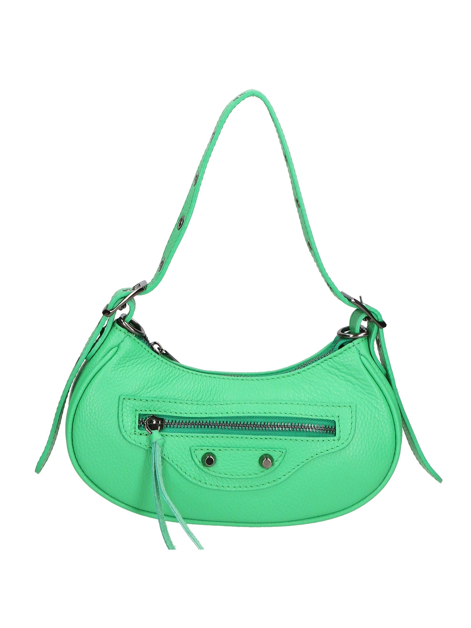Galatea Borsa a spalla da donna Vera pelle 05708-D100 VERDE Gave Lux